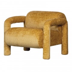 ARMCHAIR ROBUST MATT VELVET SAND    - CHAIRS, STOOLS